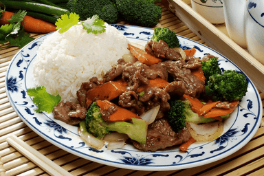 70. Beef Broccoli Over Rice